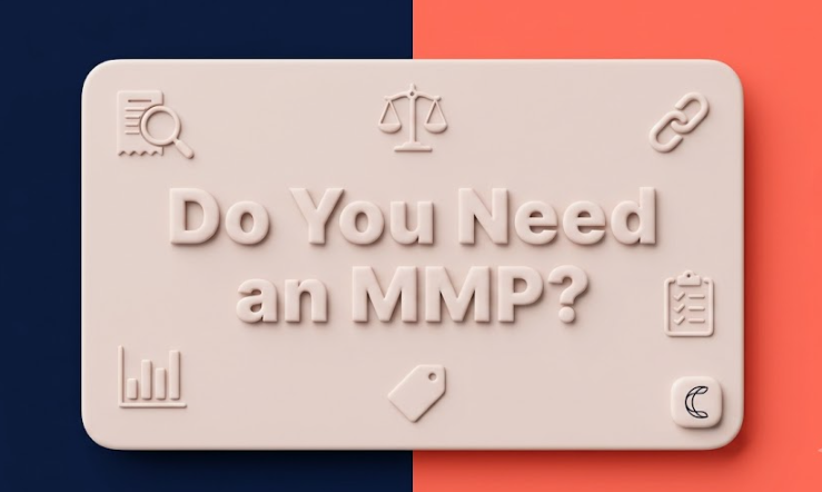 Do You Need an MMP? with magnifying glass, scale, link, chart, tag, and checklist icons around a ChottuLink logo